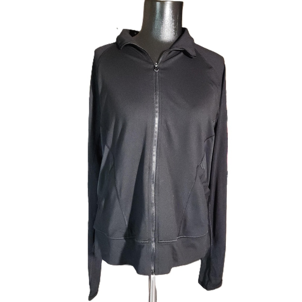 Victoria's Secret Sport Black Zip Up Athletic Jacket Large